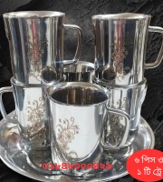 6 Pcs and 1 trey Dabble Wallet Cup Set 304 food grade