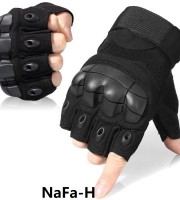 Military Fitness Touch Gloves (BLACK) Half
