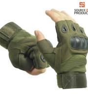 Military Fitness Touch Gloves (ARMY) Half